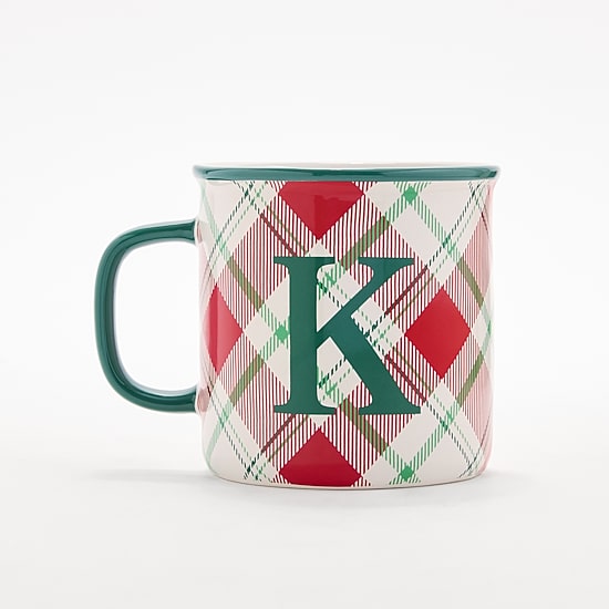 North Pole Trading Co. Ski Lodge Monogram Holiday Coffee Mug