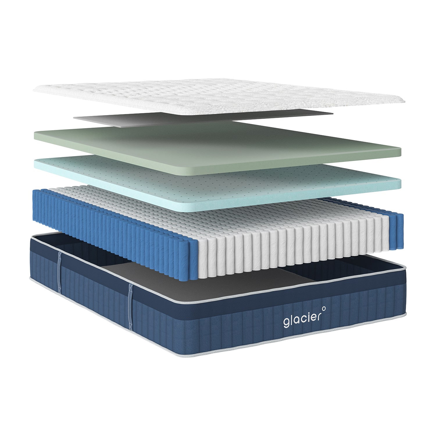 Glacier Summit Hybrid 13" Medium Pillow Top - Mattress a Box