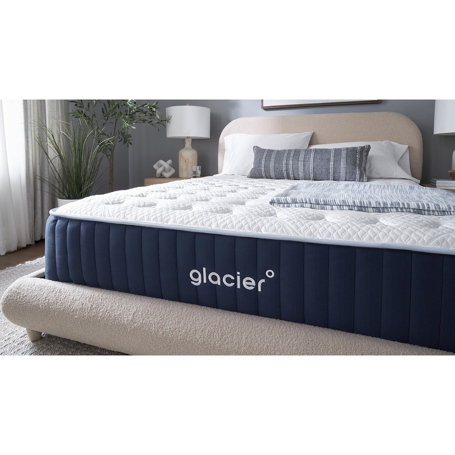 Glacier Original Hybrid 12" Medium Firm Tight Top - Mattress a Box