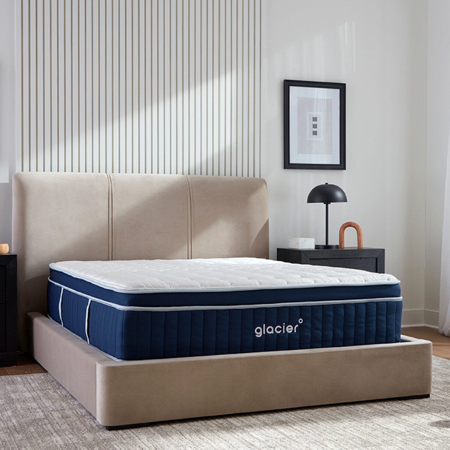 Glacier Apex Hybrid 14" Medium Plush Euro Top - Mattress a Box