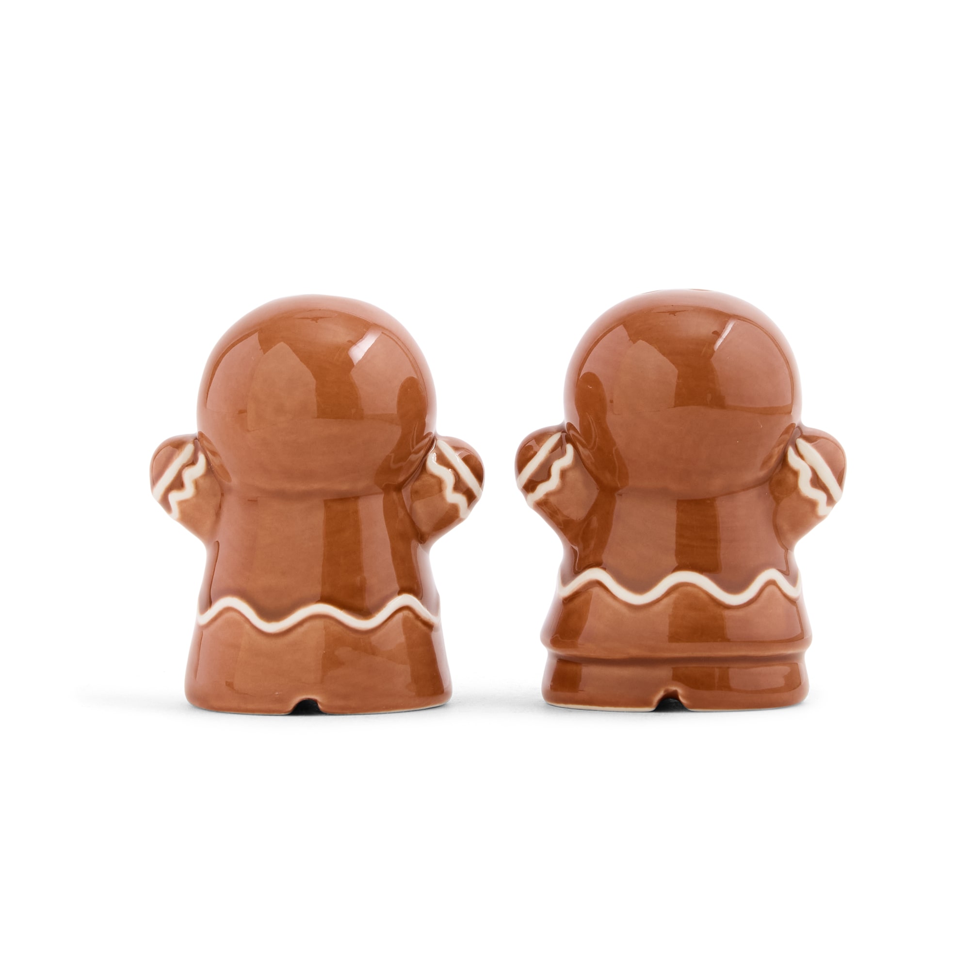 North Pole Trading Co. Gingerbread Holiday Salt and Pepper Shaker Set