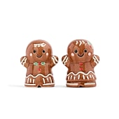 North Pole Trading Co. Gingerbread Holiday Salt and Pepper Shaker Set
