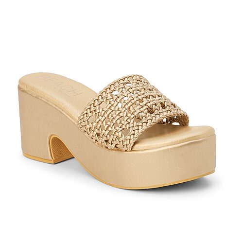 Coconuts By Matisse Womens Cove Heeled Sandals In Yellow
