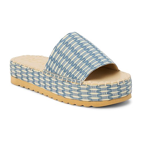 Coconuts By Matisse Womens Del Mar Heeled Sandals In Blue