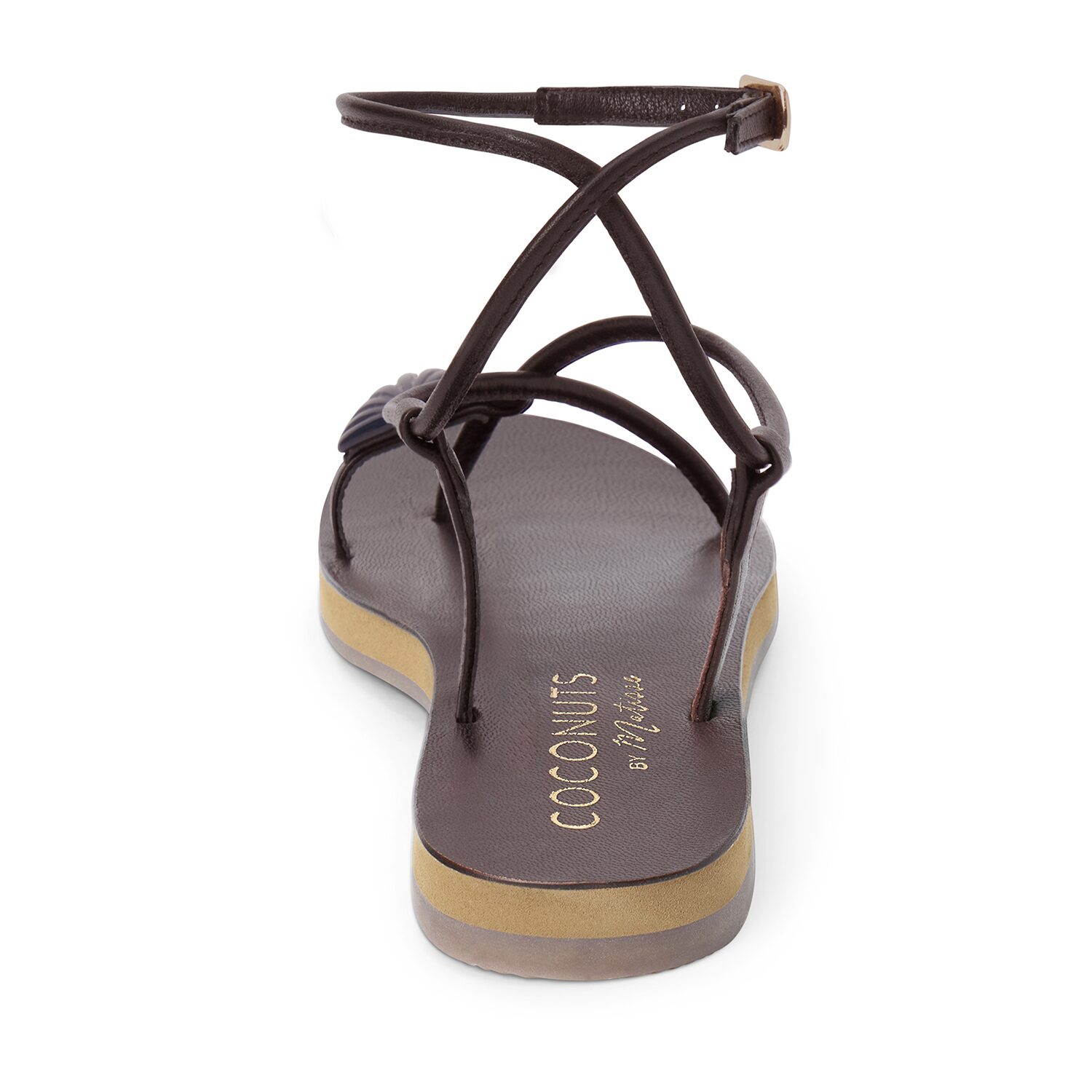 COCONUTS BY Matisse Womens Cassian Criss Cross Strap Flat Sandals