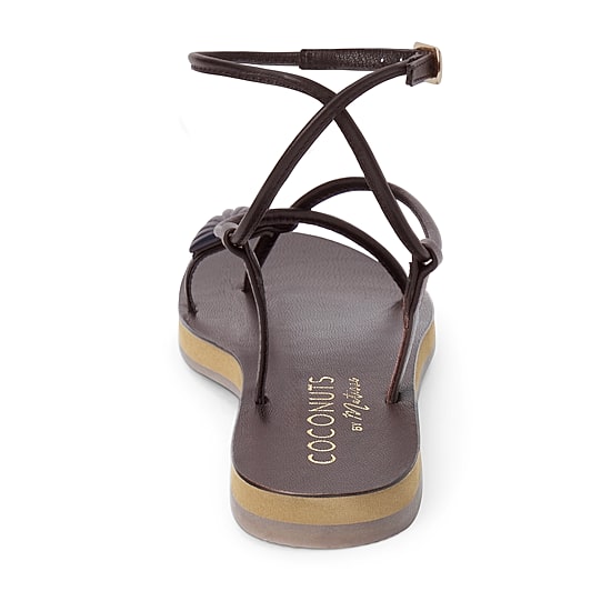 COCONUTS BY Matisse Womens Cassian Criss Cross Strap Flat Sandals