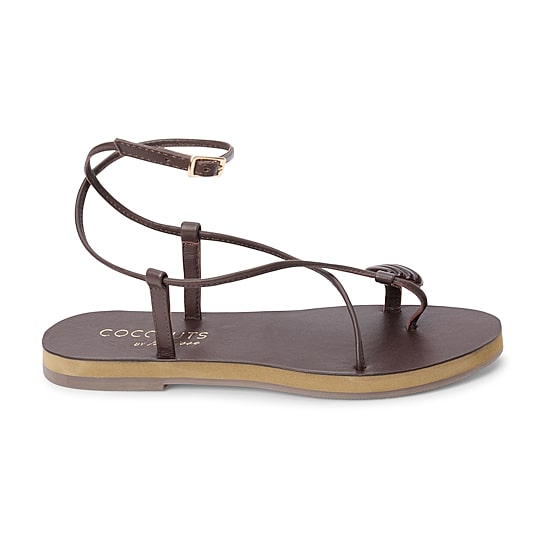 COCONUTS BY Matisse Womens Cassian Criss Cross Strap Flat Sandals