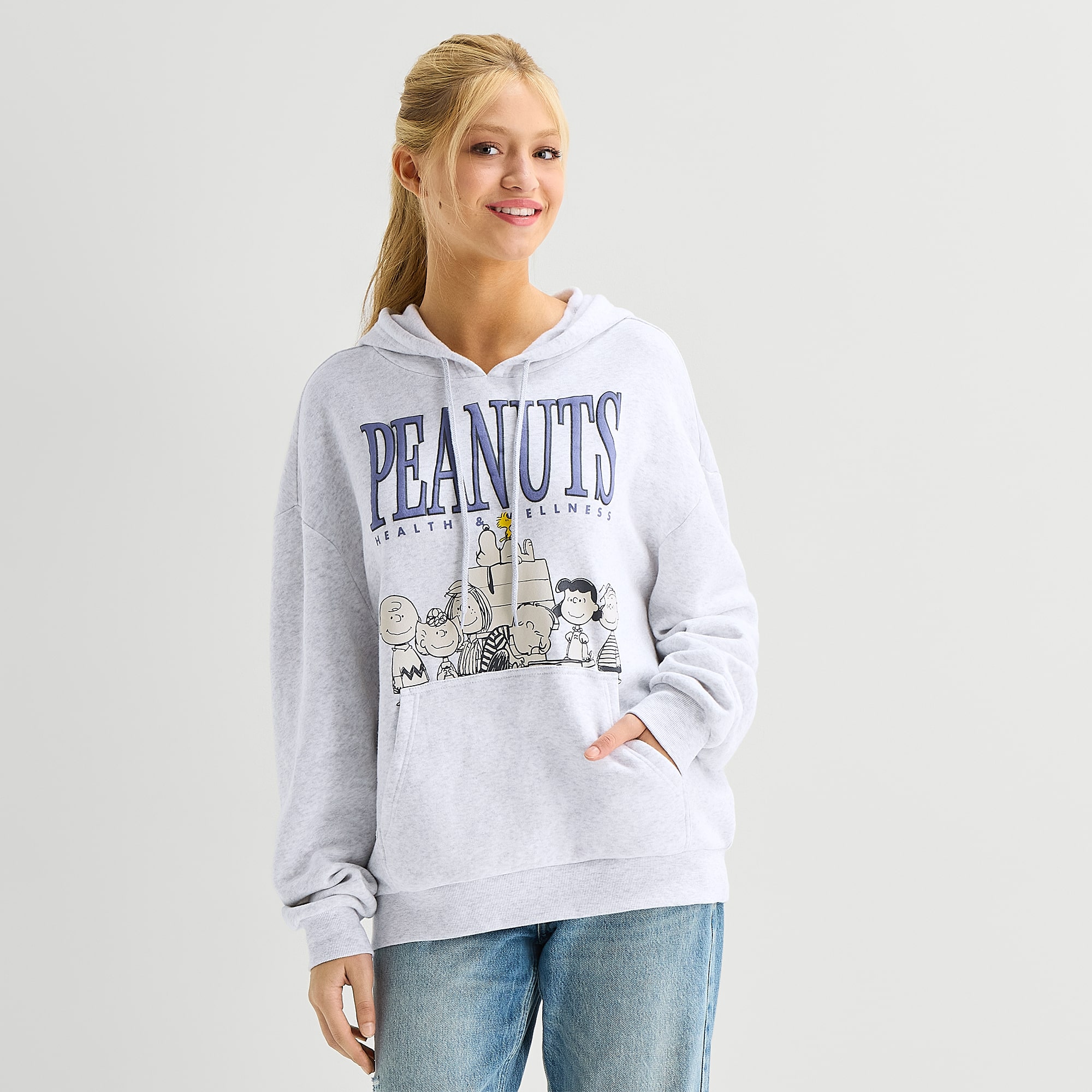 Peanuts Womens Long Sleeve Snoopy Hoodie