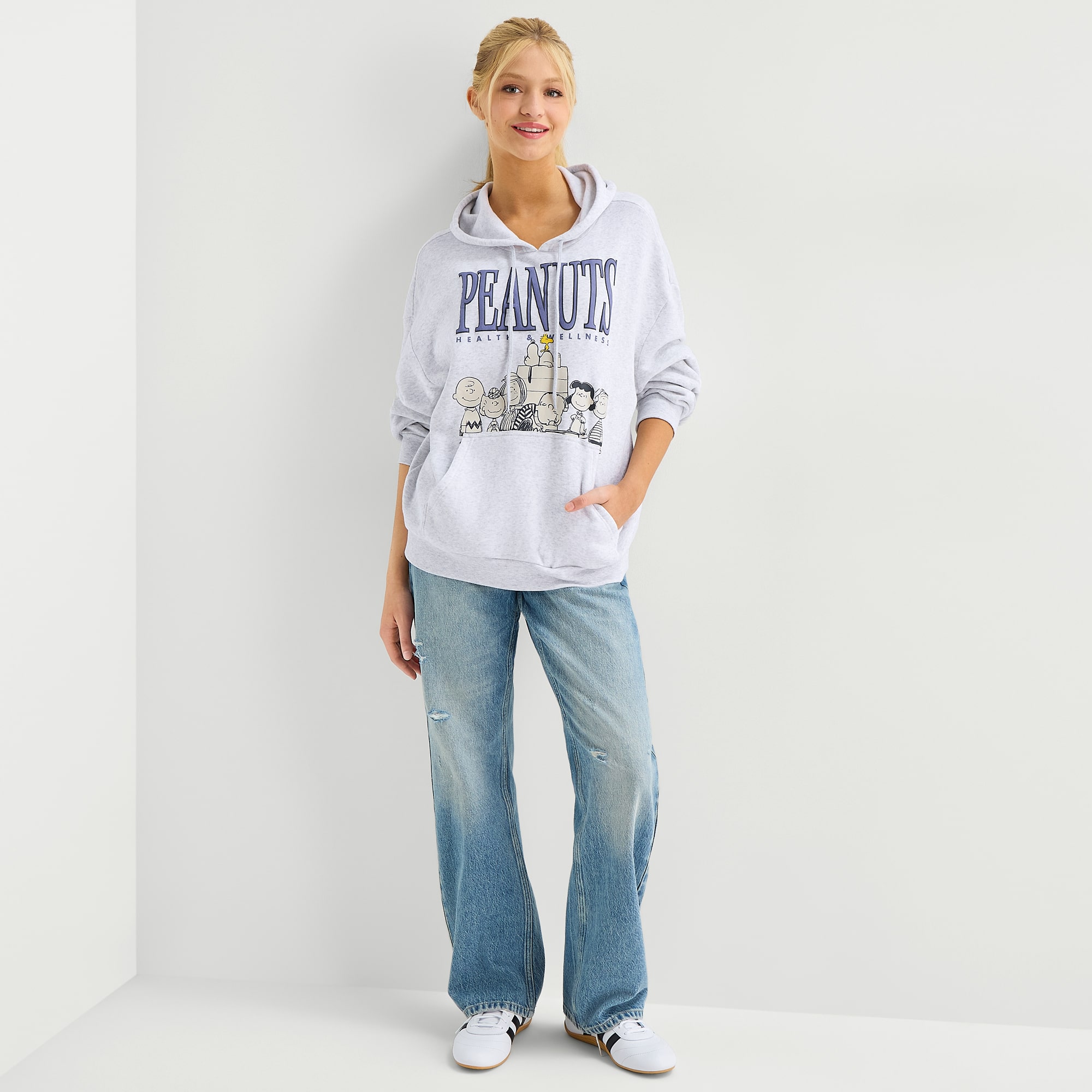 Peanuts Womens Long Sleeve Snoopy Hoodie
