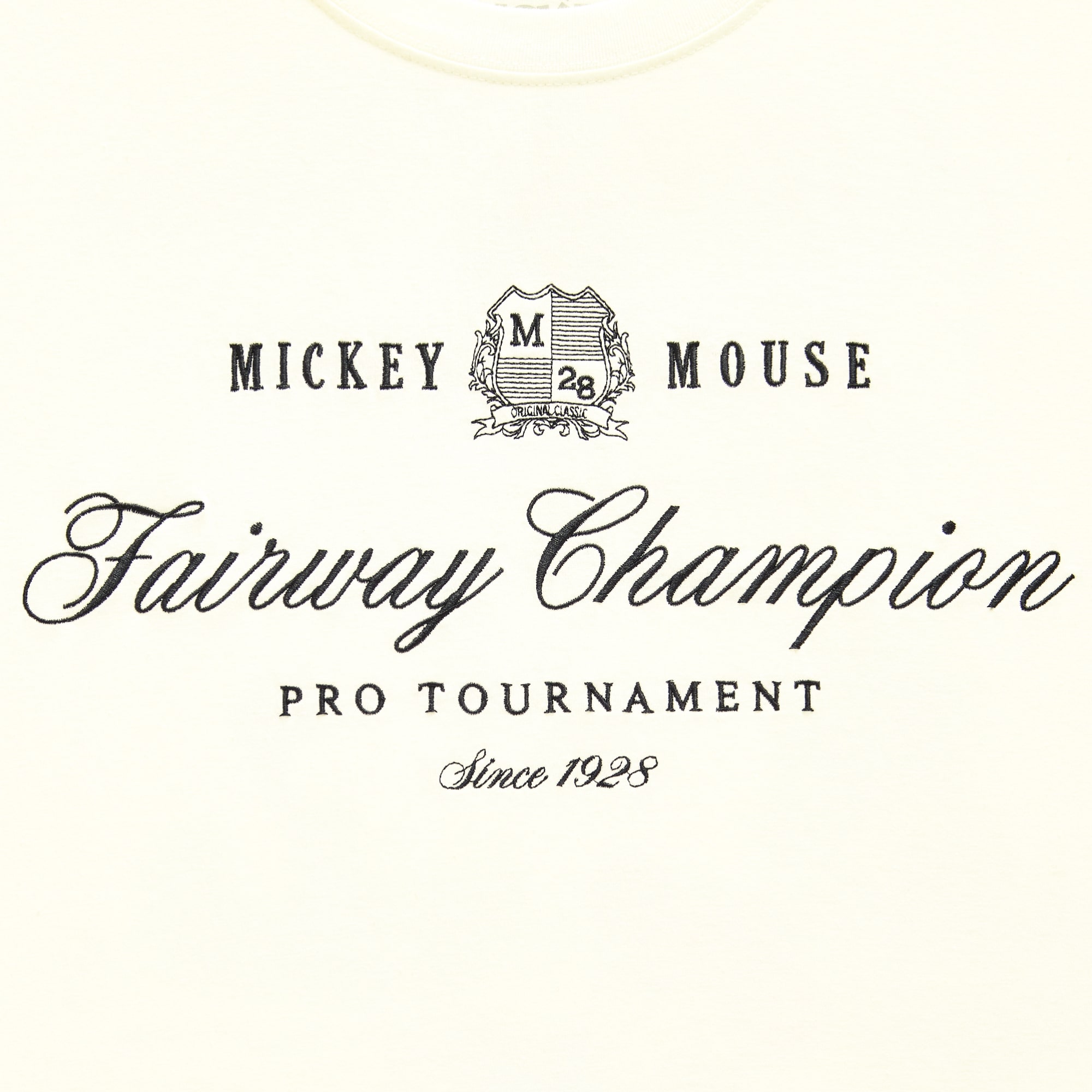 Mickey Golf Tee Womens Crew Neck Short Sleeve Regular Fit Mouse Graphic T-Shirt