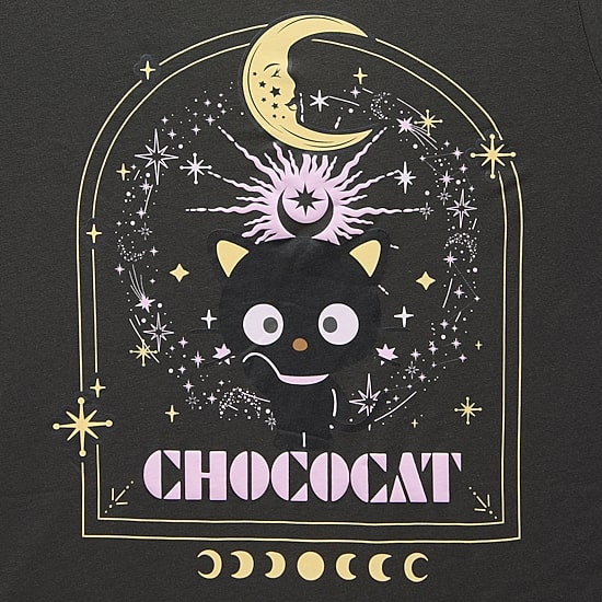 Grayson Threads, The Label Chococat Boyfriend Tee Womens Juniors Crew Neck Short Sleeve Relaxed Fit Graphic T-Shirt
