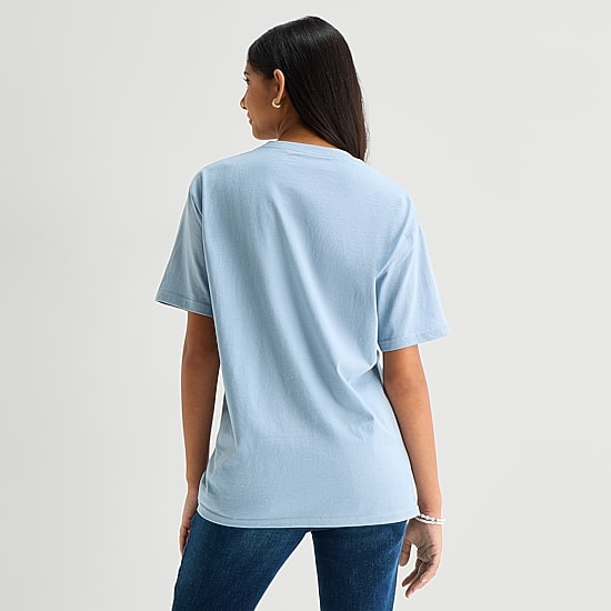 Womens Juniors Crew Neck Short Sleeve Regular Fit Graphic T-Shirt