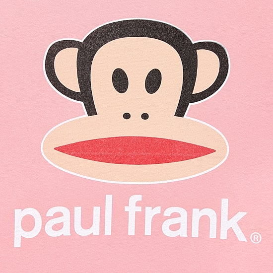 Paul Frank Boyfriend Womens Juniors Crew Neck Short Sleeve Loose Fit Graphic T-Shirt