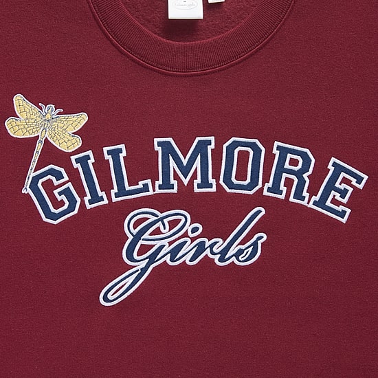Gilmore Girls Crew Fleece Womens Juniors Crew Neck Long Sleeve Sweatshirt