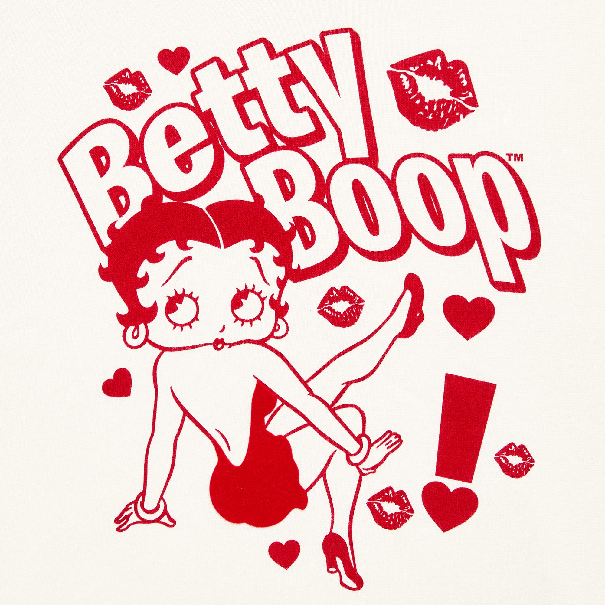Betty Boop Crew Fleece Womens Juniors Neck Long Sleeve Sweatshirt