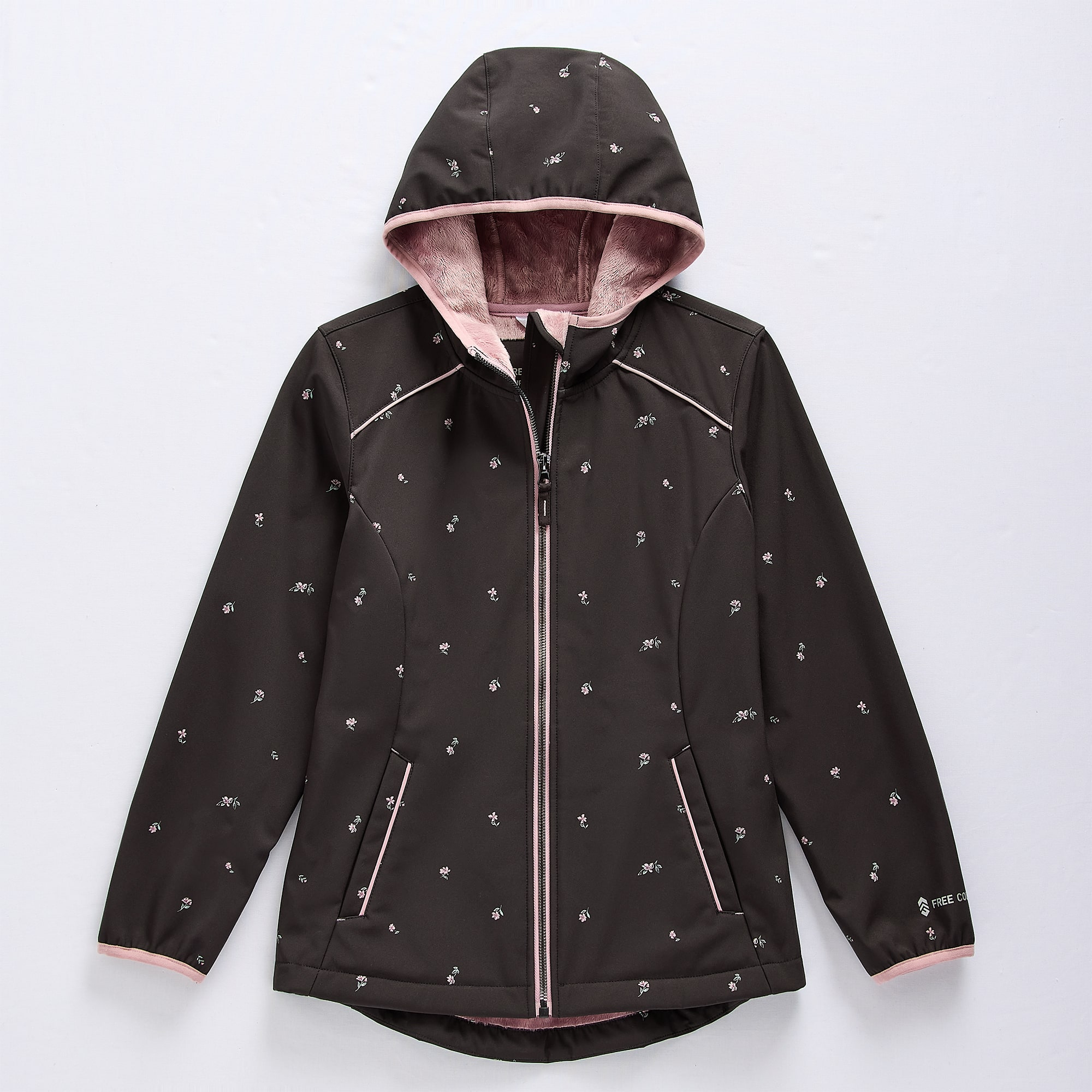 Free Country Big Kid Girls Water Resistant Softshell Jacket