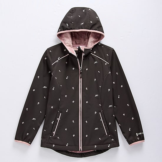 Free Country Big Kid Girls Water Resistant Midweight Softshell Jacket