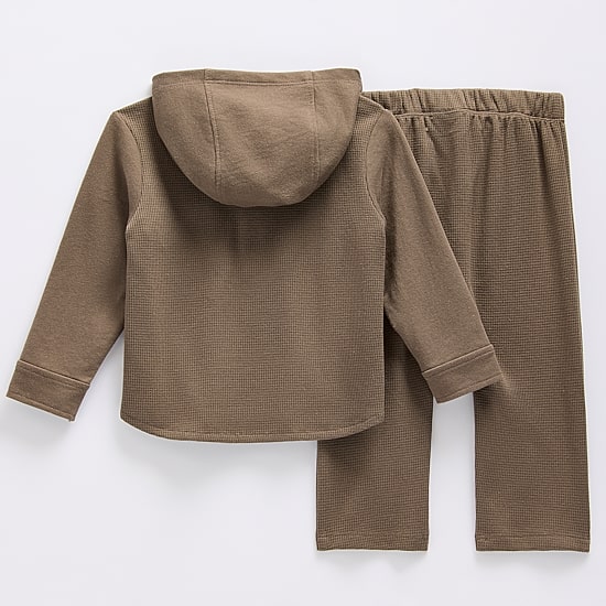 Okie Dokie Waffle Baby Boys Knit 2-pc. Pant Set