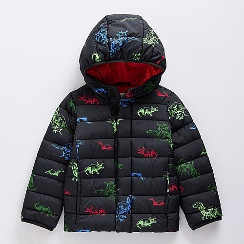 Okie Dokie Babies' Toddler Boys Midweight Puffer Jacket In Black