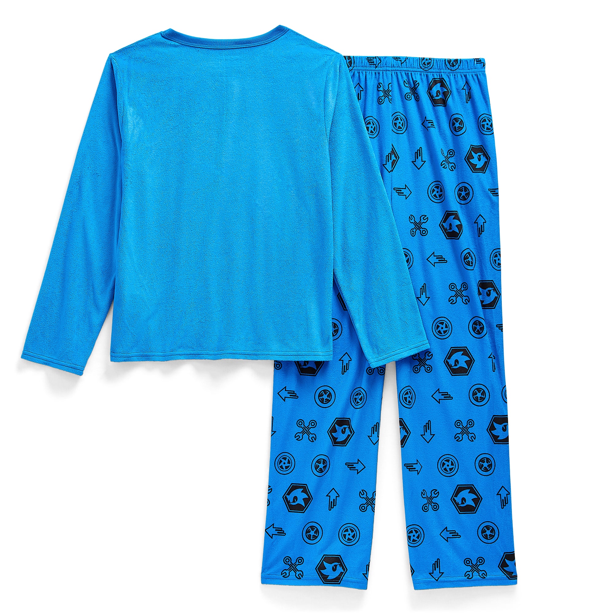 Little & Big Kid Boys Sonic the Hedgehog Crew Neck Long Sleeve 2-pc. Pajama Set