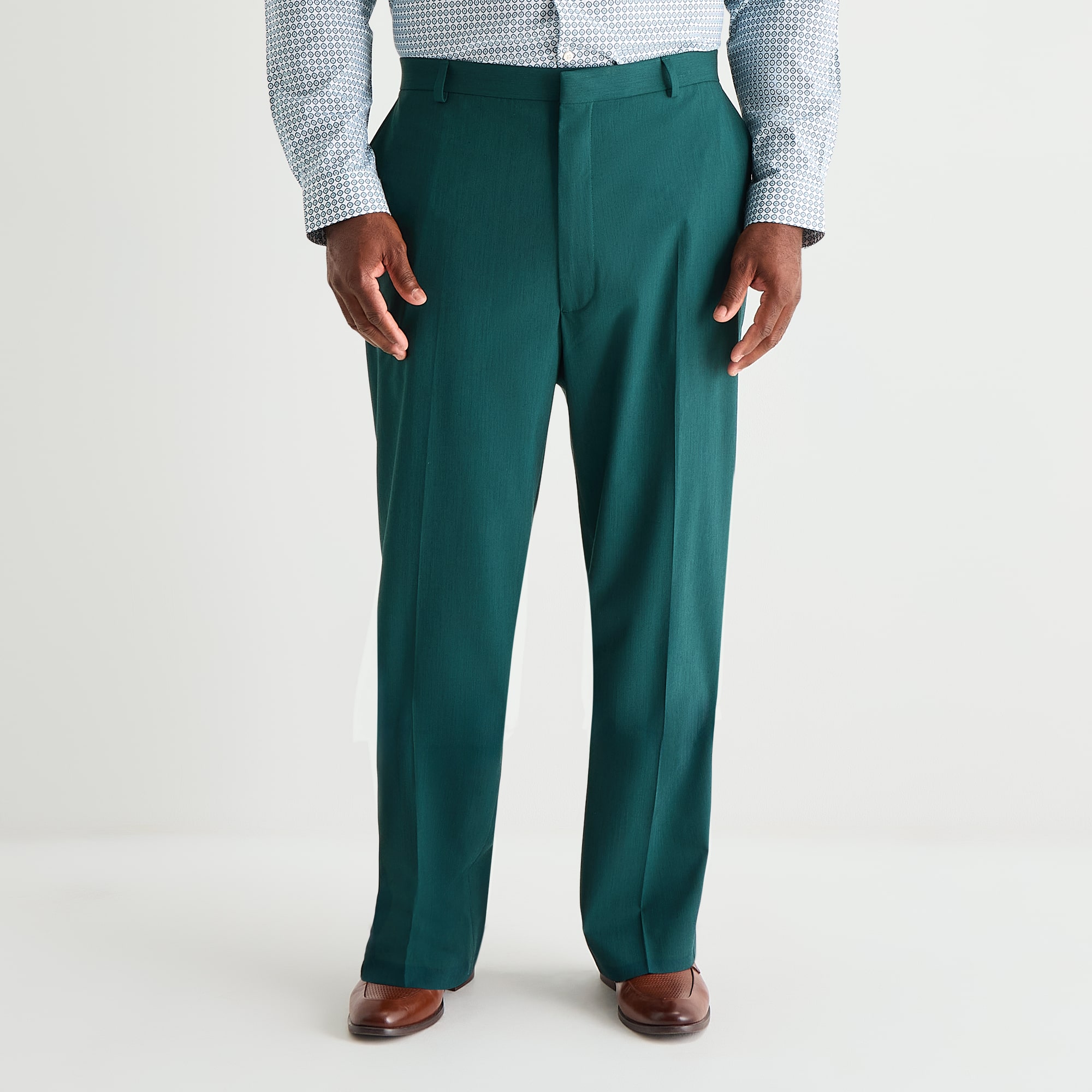 J. Ferrar Ultra Comfort Mens Big and Tall Regular Fit Flat Front Suit Pant