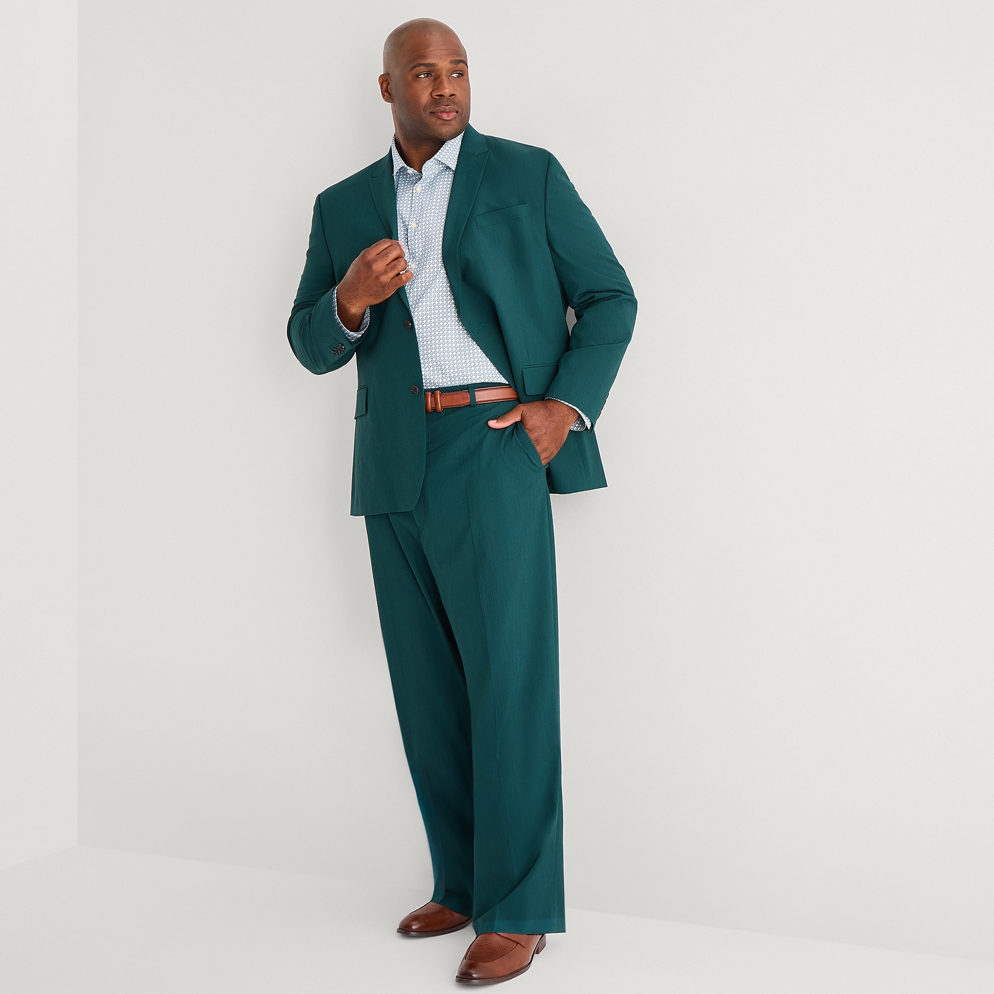 J. Ferrar Ultra Comfort Mens Big and Tall Regular Fit Flat Front Suit Pant