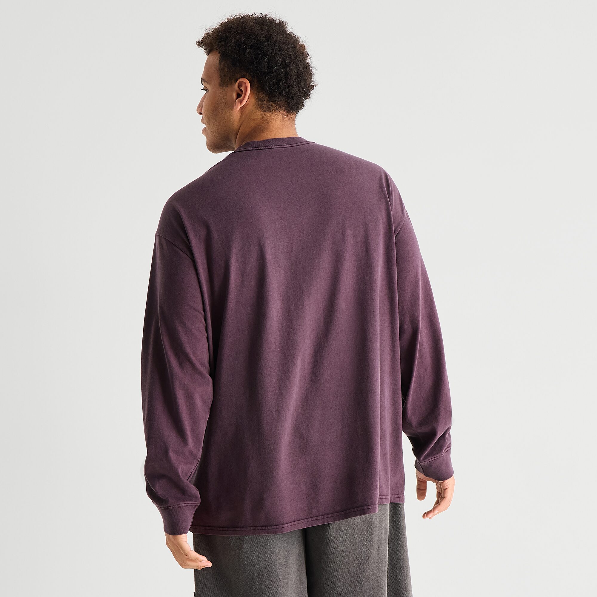 Arizona Mens Crew Neck Long Sleeve Big and Tall T-Shirt