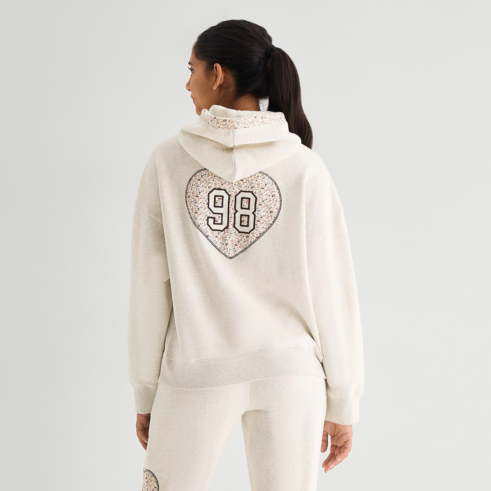 Arizona Womens Juniors Long Sleeve Fleece Hoodie