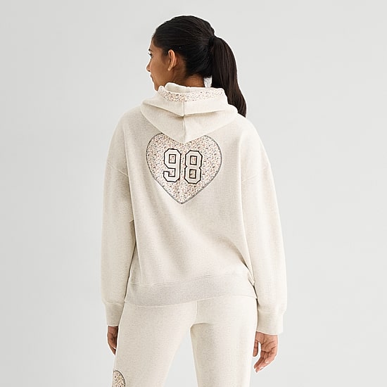 Arizona Womens Juniors Long Sleeve Fleece Hoodie