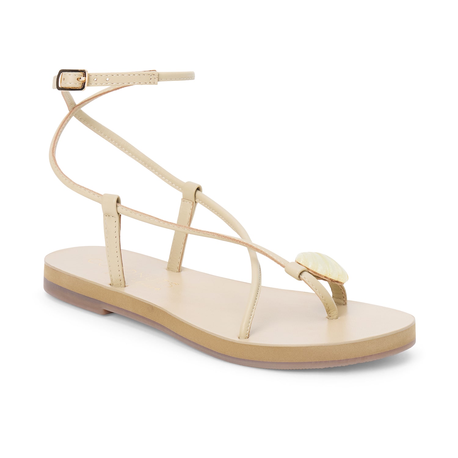 COCONUTS BY Matisse Womens Cassian Criss Cross Strap Flat Sandals