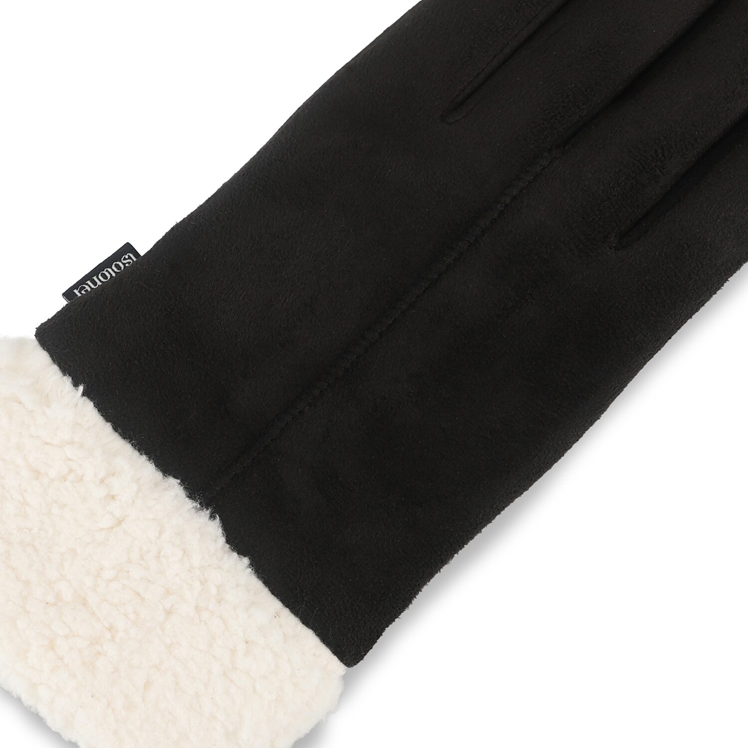 Isotoner Microsuede Sherpa Cuff 1 Pair Gloves