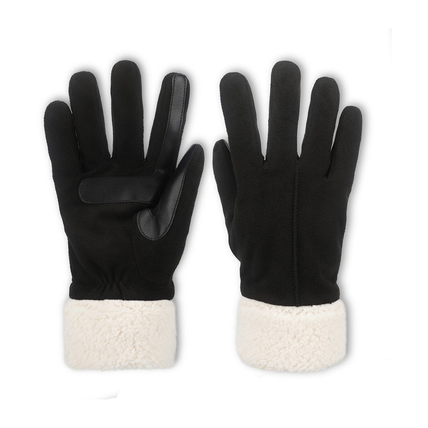Isotoner Microsuede Sherpa Cuff 1 Pair Gloves