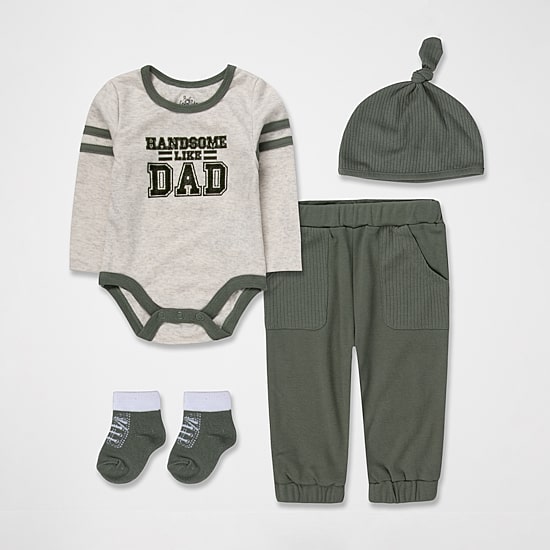 Baby Essentials Baby Boys 4-pc. Baby Clothing Set