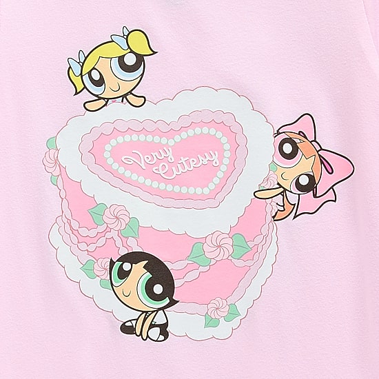 Little & Big Kid Girls Crew Neck Short Sleeve Regular Fit Powerpuff Girls Graphic T-Shirt