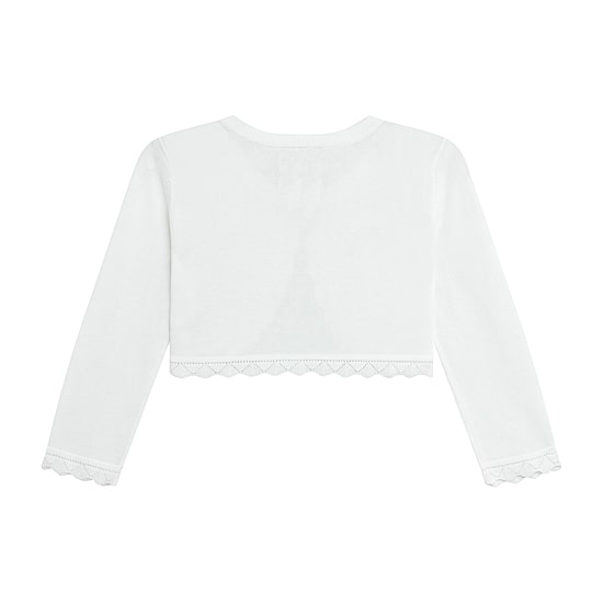 by&by girl Little & Big Kid Girls Round Neck Long Sleeve Button Cardigan