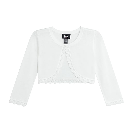 by&by girl Little & Big Kid Girls Round Neck Long Sleeve Button Cardigan