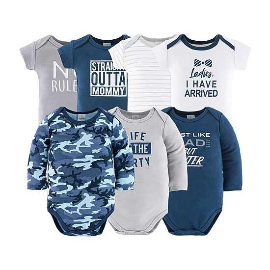 The Peanutshell 0-3m Blue Camo Baby Boys Woven 23-pc. Baby Clothing Set