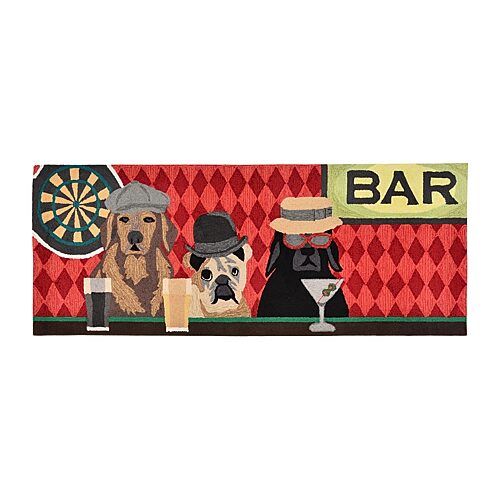 Liora Manne Front Porch Indoor/Outdoor Bar Patrol Port 2' x 5' Runner Area Rug - Multi