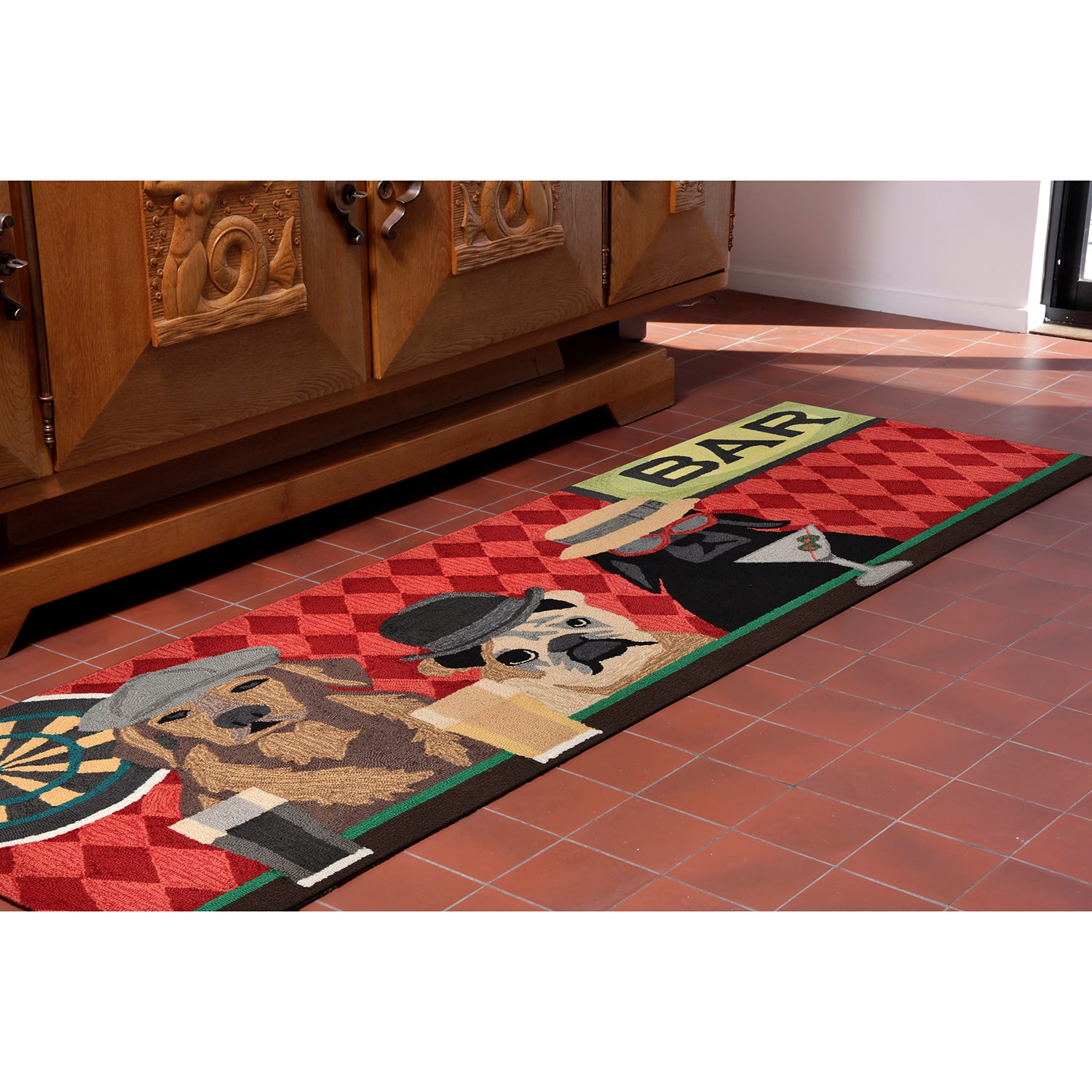 Liora Manne Frontporch Bar Patrol Indoor/Outdoor Runner Rug