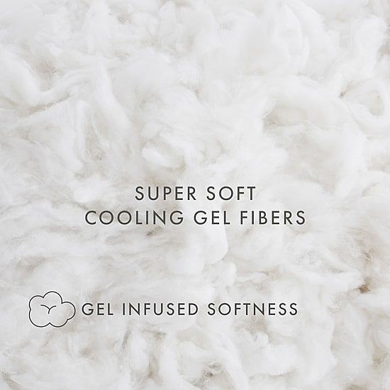 Casual Comfort 2-Pack Plush Down-Alternative Cooling Gel Fiber Bed Pillow Set