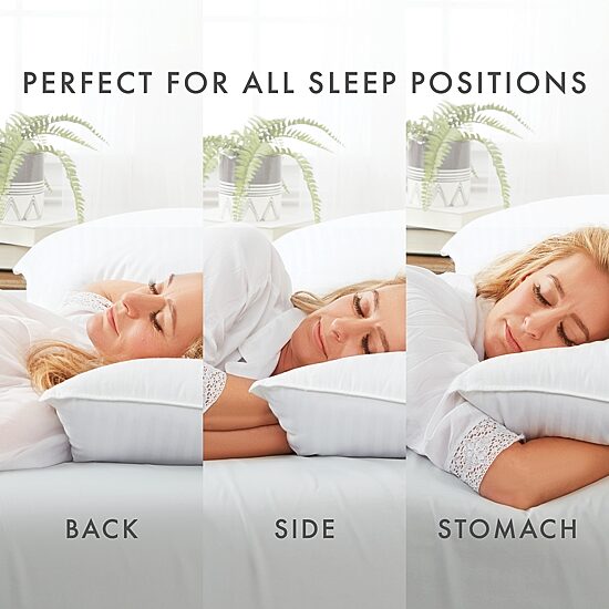 Casual Comfort 2-Pack Plush Down-Alternative Cooling Gel Fiber Bed Pillow Set