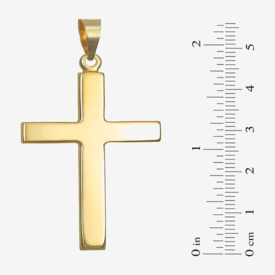 Mens 14K Gold Cross Pendant