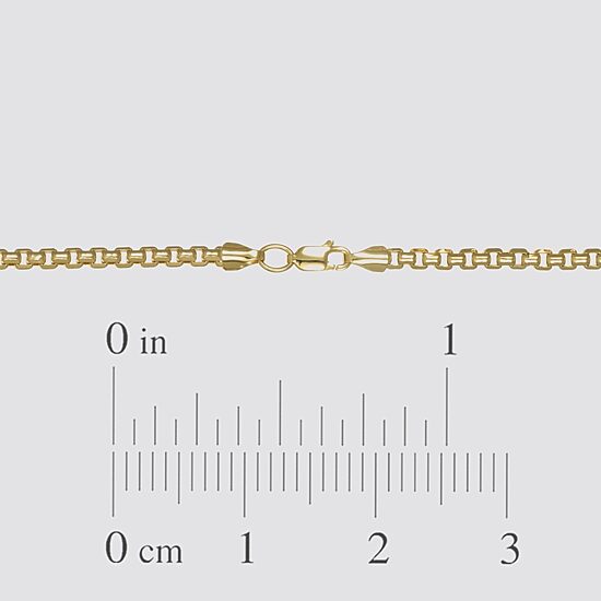 Womens 14K Gold 20 Inch Box Chain Necklace