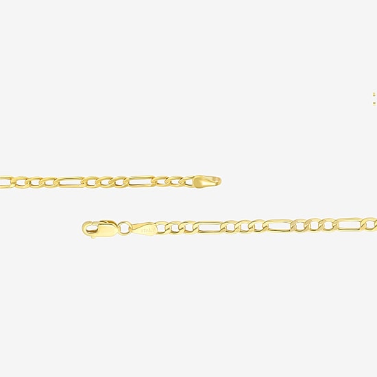 10K Yellow Gold 20" Hollow Figaro Chain