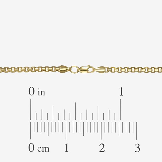 Womens 14K Gold 24 Inch Box Chain Necklace