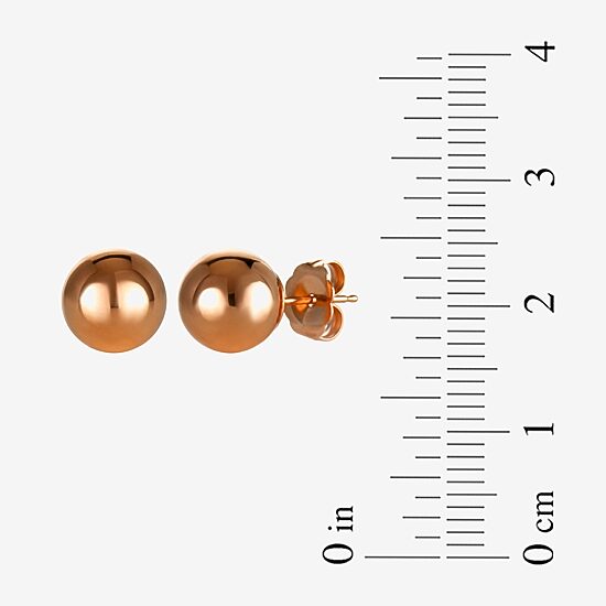 14K Gold 8mm Stud Earrings