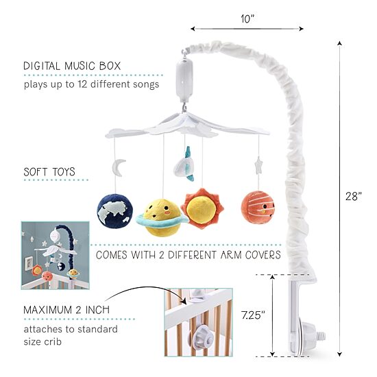 The Peanutshell Space Baby Mobile