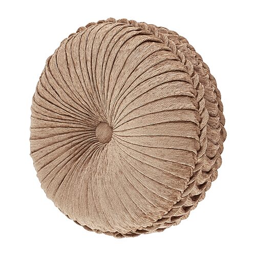 Queen Street Lakeview Beige Tufted Round Throw Pillow, One Size, Beige