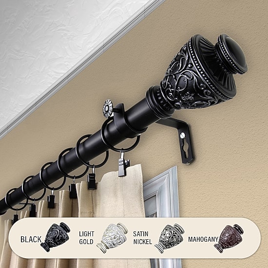 Rod Desyne Veda 1" Adjustable Curtain Rod