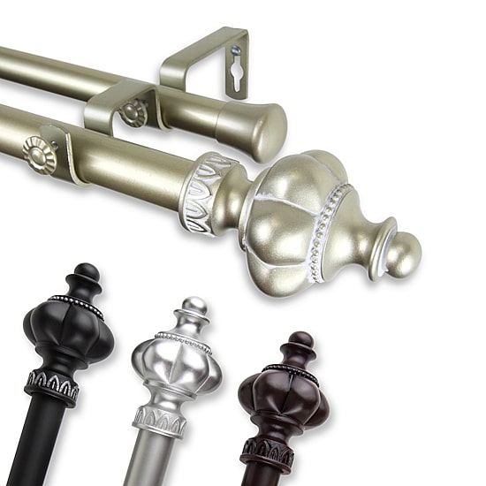 Rod Desyne Terra 1" Double Adjustable Curtain Rod